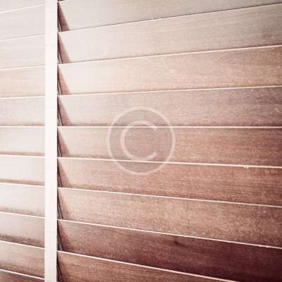 50mm Teak Extended Drop Wooden Venetian Blinds